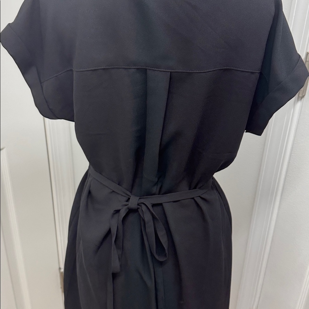 Women’s Express size Medium Black Button Front Dress - Picture 8 of 10
